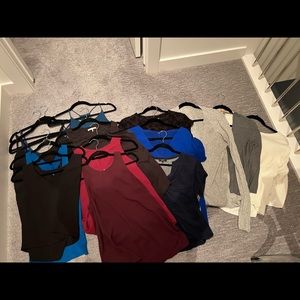 15 dress shirts and sweaters